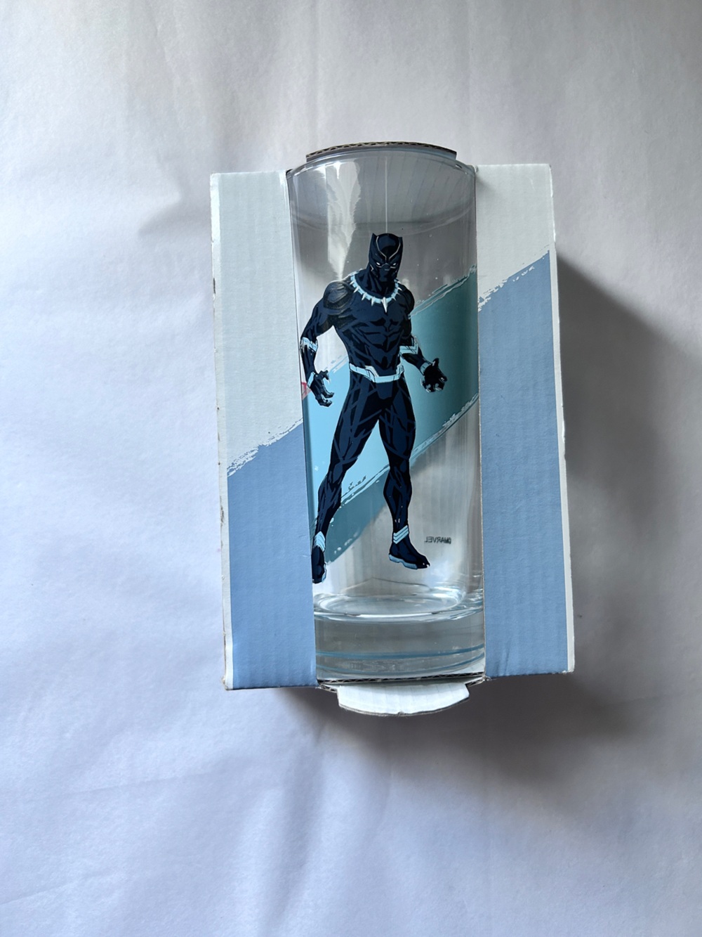 Marvel Black Panther Collectible Drinking Glass 290ml Superhero New in Box